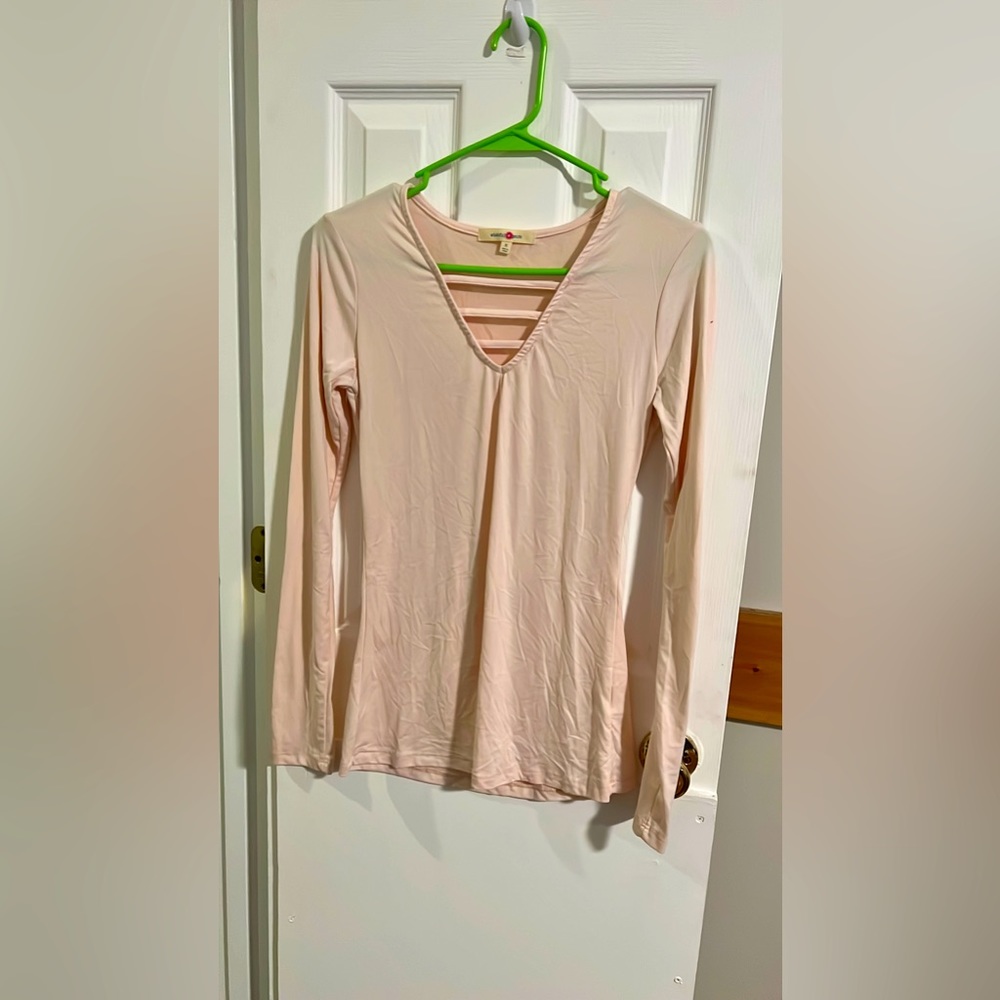 pink long sleeve shirt